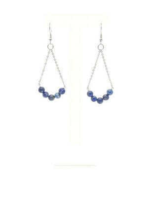 Boucles d'oreilles lapis-lazuli, 6 mm