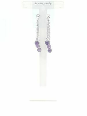 Boucles d&#39;oreilles améthyste