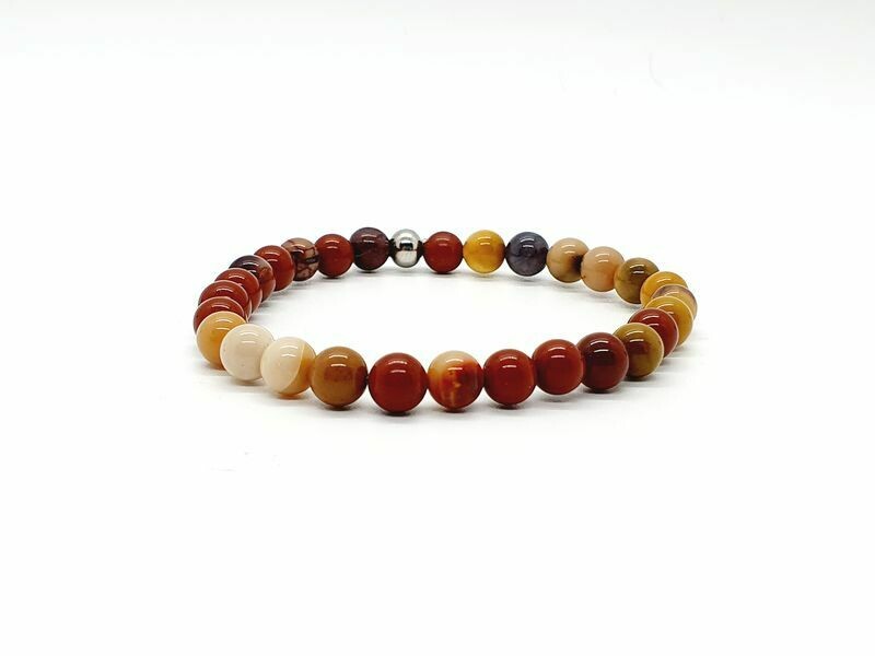Bracelet Mookaïte, 6 mm
