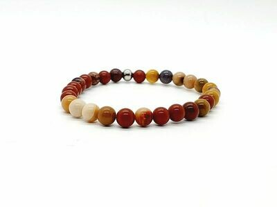 Bracelet Mookaïte, 6 mm