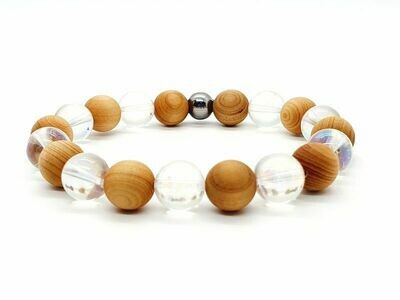 Bracelet Angel Aura et cèdre, 10 mm