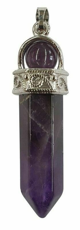 Pendentif pointe d&#39;améthyste