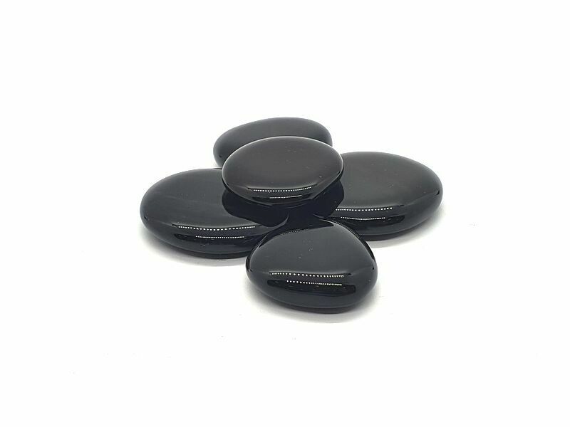 Obsidienne arc-en-ciel galet plat
