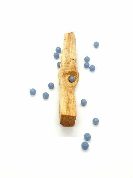 Angélite 6 mm - perles