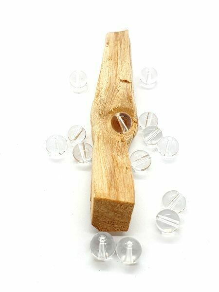 Cristal de roche, 8 mm - Perles