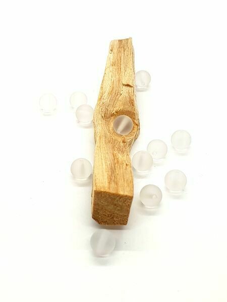 Cristal de roche mat, 8 mm - Perles