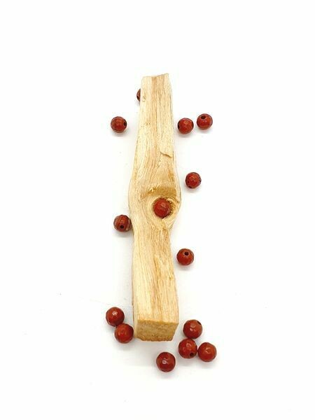 Jaspe rouge facetté 6 mm - Perles
