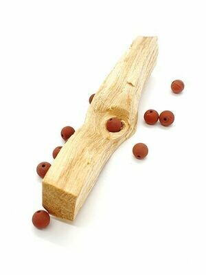 Jaspe rouge mat 6 mm - Perles