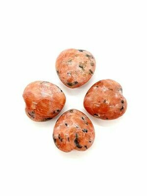 Mini coeur en Baryte rouge
