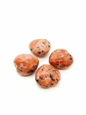 Mini coeur en Baryte rouge
