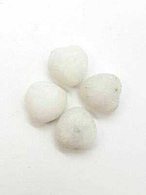 Mini coeur en Baryte blanc