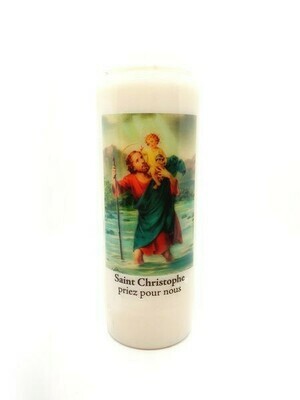 Bougie Neuvaine Saint Christophe