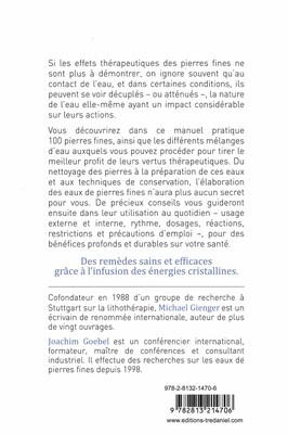 Les eaux de pierres fines