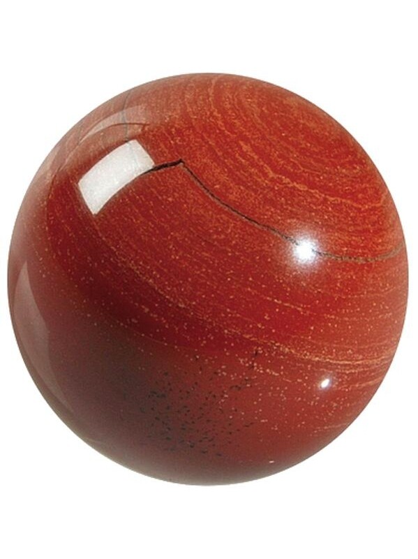 Sphère Jaspe Rouge - Pièce de 40 mm