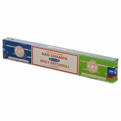 Encen Nag Champa et Spicy Patchouli 16 gr - Satya
