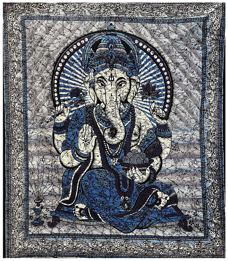 Tenture Ganesh Bleu 220 x 240 cm