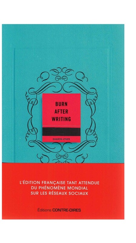 Burn After Writing bleu