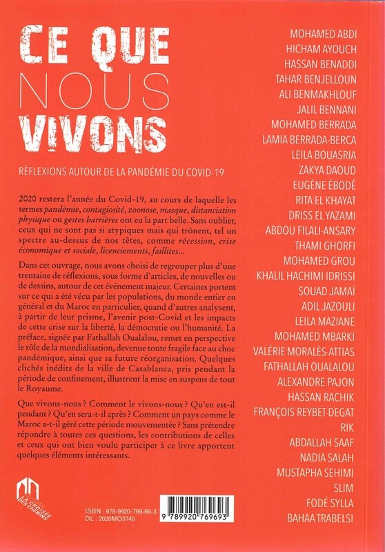 Ce que nous vivons reflexions autour de la pandemie du COVID-19
