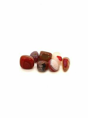 Agate teintée rose