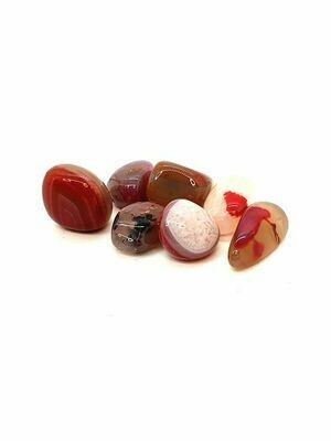 Agate teintée rose