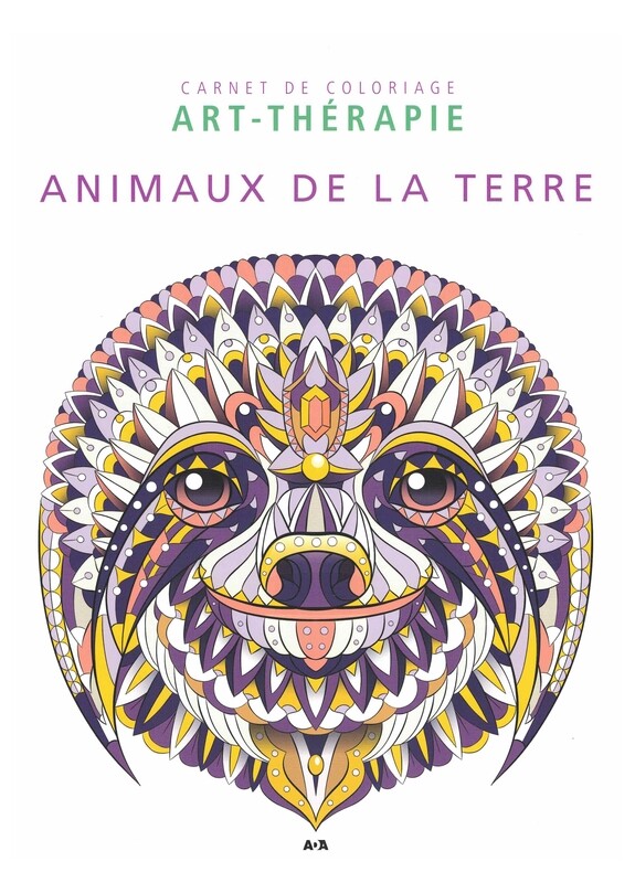 Carnet de coloriage Art-thérapie animaux de la terre