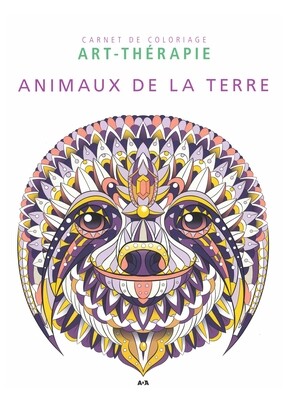 Carnet de coloriage Art-thérapie animaux de la terre