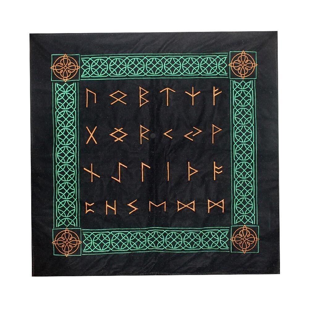 Tapis velours Runes 80x80 cm