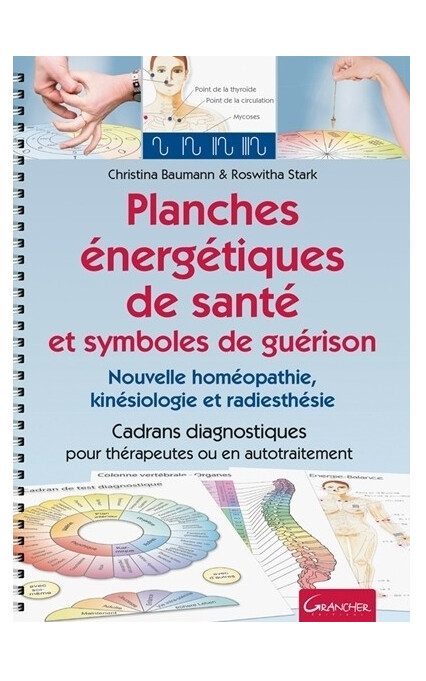 Planches énergétiques de santé et symboles de guérison