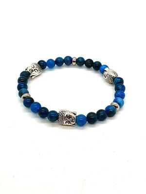 Bracelet Apatite, 6 mm