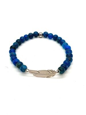 Bracelet Apatite, 6 mm
