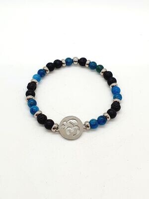 Bracelet Apatite, 6 mm