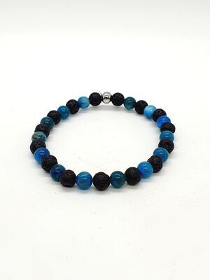 Bracelet Apatite, 6 mm
