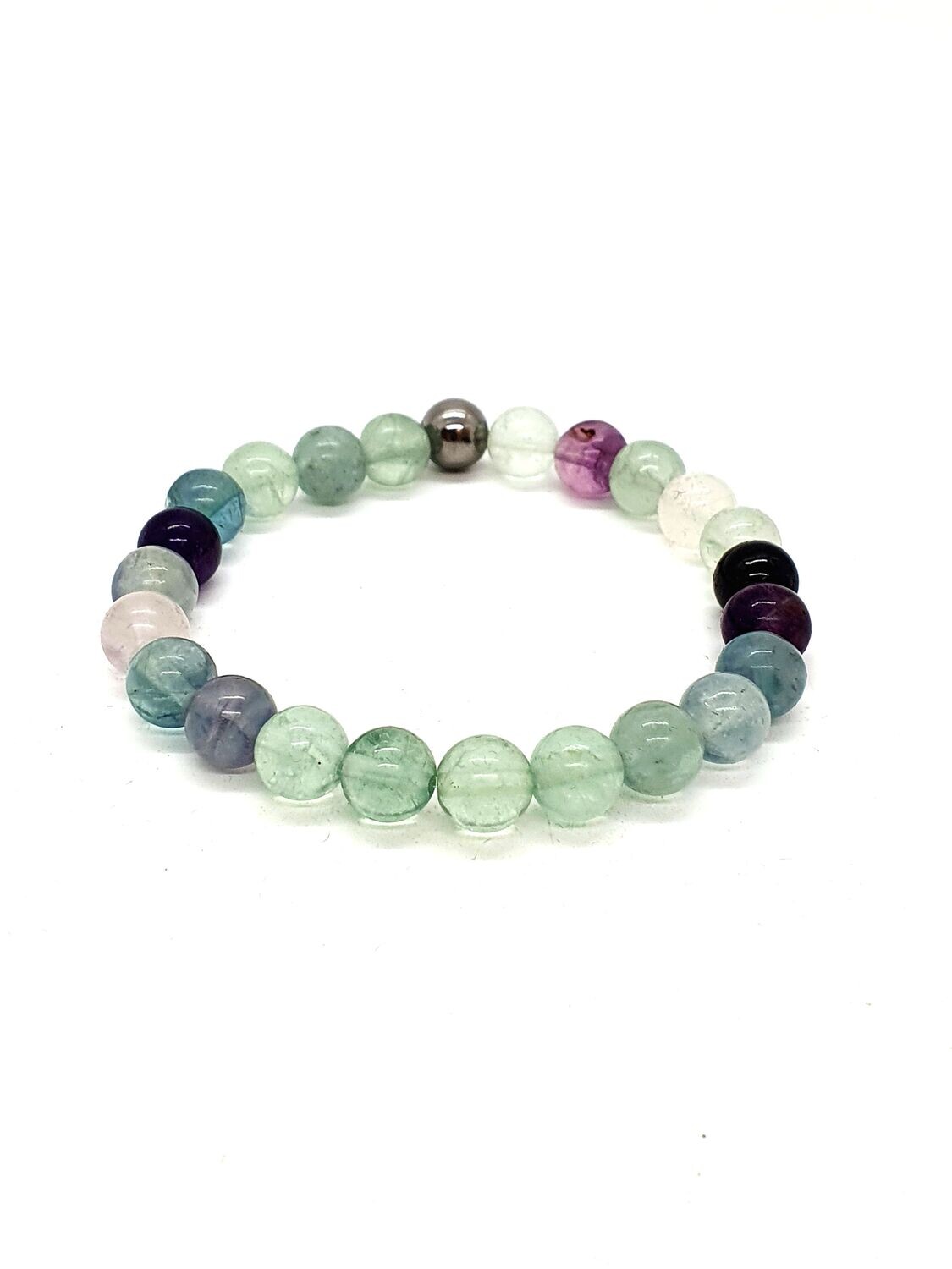 Bracelet Fluorite, 8 mm