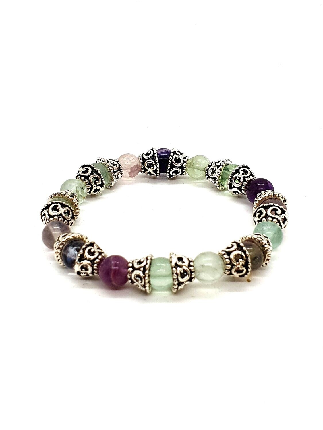 Bracelet Fluorite, 8 mm