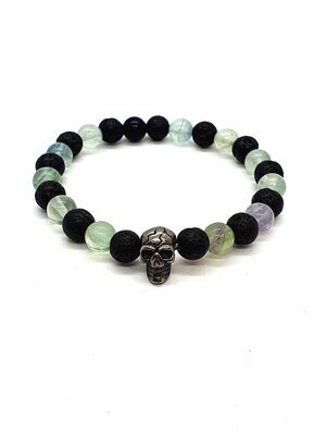 Bracelet Fluorite, 8 mm