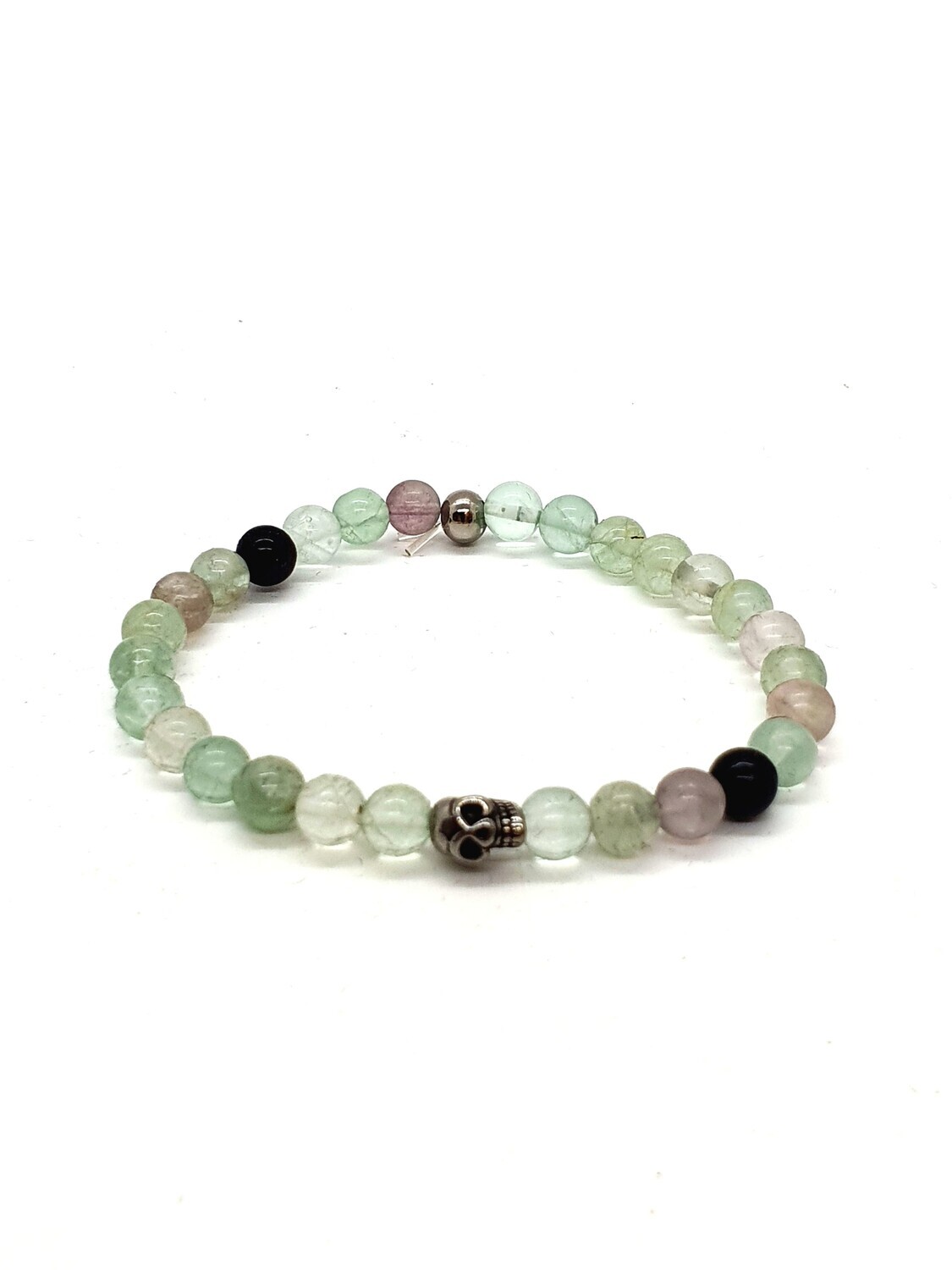 Bracelet Fluorite, 6 mm