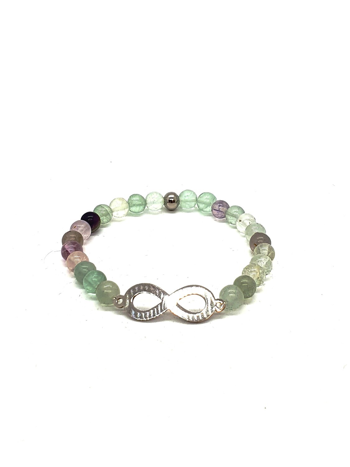 Bracelet Fluorite, 6 mm