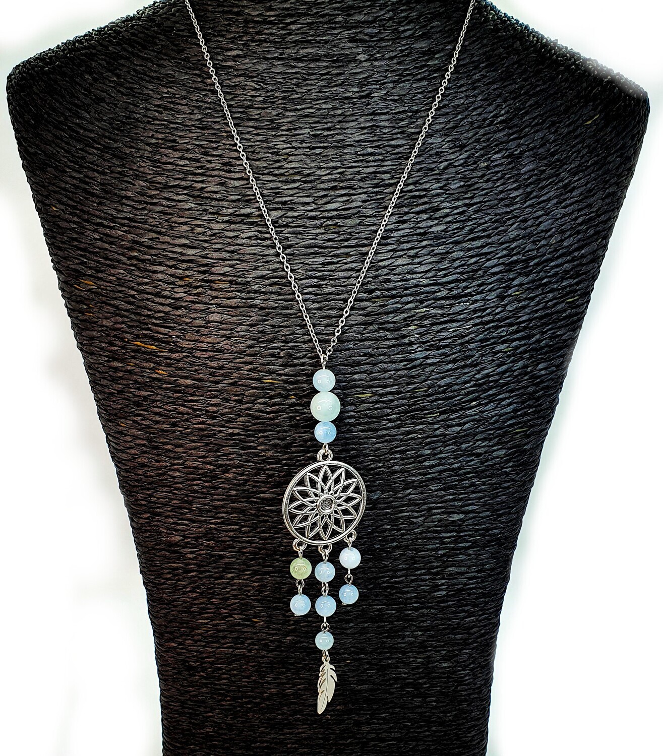 Collier Aigue Marine 6 et 8 mm