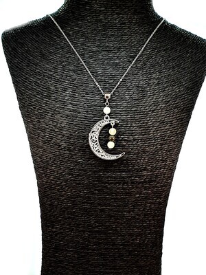 Collier Pyrite et Jade de Chine, 6 mm