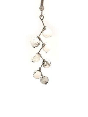 Boucles d'oreilles magnésite, 6 mm
