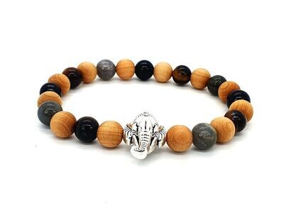 Bracelet protection Ganesh, 8 mm