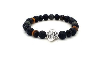 Bracelet de protection Ganesh, 8 mm