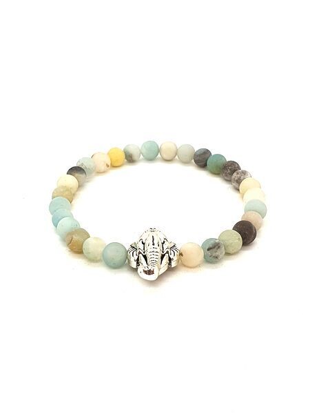 Bracelet Amazonite, mat 6 mm