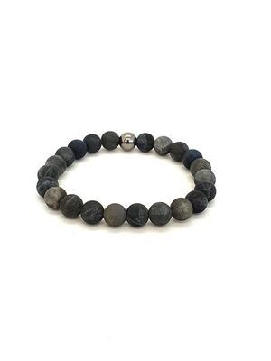 Bracelet Labradorite mat, 8 mm