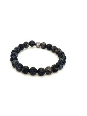 Bracelet Larvikite, 8 mm