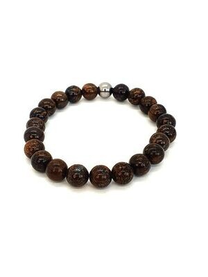 Bracelet Bronzite, 8 mm