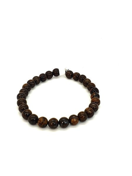 Bracelet Bronzite, 6 mm