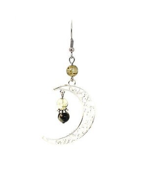 Boucles d'Oreilles Préhnite, 6 mm