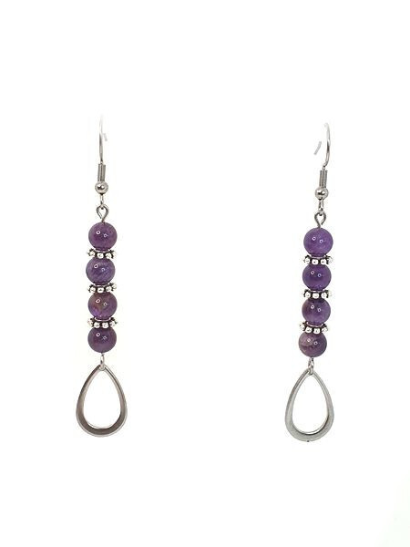 Boucles d&#39;oreilles Améthyste