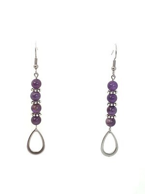 Boucles d&#39;oreilles Améthyste